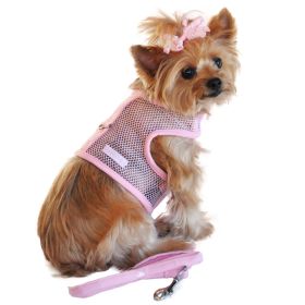 Dog Harness Solid Pink (size: small)