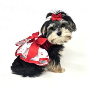 Candy Cane Dress with Leash (size: small)