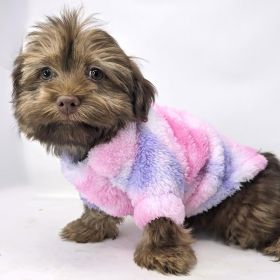 Tie Dye Pink Purple Pullover (size: medium)