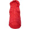 Dog Packable Raincoat Red
