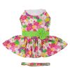 Floral Dog Harness Dress