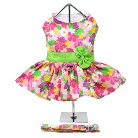 Floral Dog Harness Dress (size: XLarge)