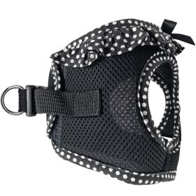Polka Dot Ruffle Black White (size: medium)