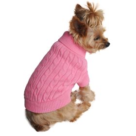 Pink Dog Sweater Cotton (size: small)