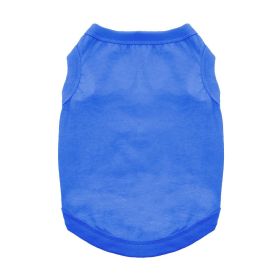 Cotton Dog Tanks Blue (size: medium)