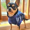 Fleece Dog Coat Blue Plaid