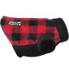 Dog Coat Plaid Red Black