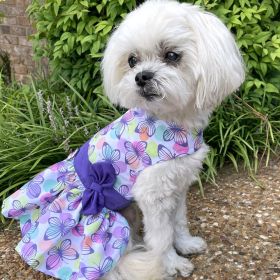 Butterfly Dog Dress and Leash (size: medium)