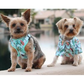 Choke Free Dog Harness Surfboards Palms (size: large)