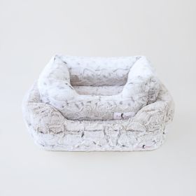 Dog Bed Deluxe (Color: Pearl Leopard, size: SM)