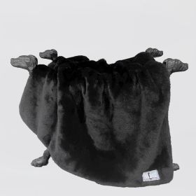 Dog Blankets Big Baby (Color: Caviar, size: LG)