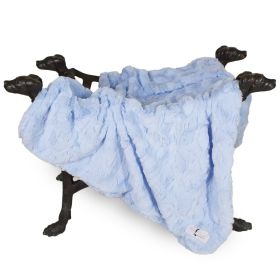 Dog Blanket Bella (Color: Baby Blue, size: LG)