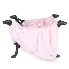 Dog Blanket Bella (Color: Baby Pink, size: Throw)