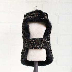 Dog Coat Chantel Tweed (Color: Cream, size: MD)