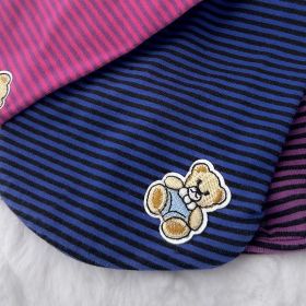 Striped Dog Tee (Color: Striped Navy, size: XXS)