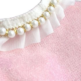 Dog Sweater Dream Pearls (Color: Baby Pink, size: SM)