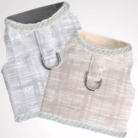 Dog Harness Genevieve (Color: Silver, size: MD)