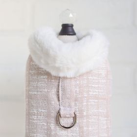 Dog Coat Gia (Color: Ice Pink, size: LG)