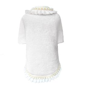 Dog Sweater Dream Pearls (Color: Ivory, size: MD)