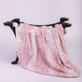 Dog Blankets Cashmere (Color: Pink Fawn, size: LG)
