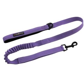 Soft Pull Traffic Dog Leash (Color: Paisley Purple)