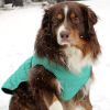 Alpine Flannel Dog Coat - Brown and Blue Plaid