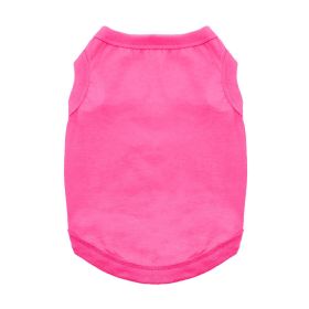 100% Cotton Dog Tanks - Rasberry Sorbet (size: small)