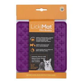 Lick Mat Dog Buddy (Option: Mini Buddy Purple Dog)