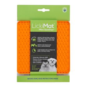 Lick Mat Mini Soother Dog (Option: Mini Soother Orange Dog)