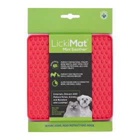 Lick Mat Mini Soother Dog (Option: Mini Soother Pink Dog)