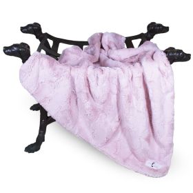 Dog Blanket Luxe (Color: Blush, size: LG)