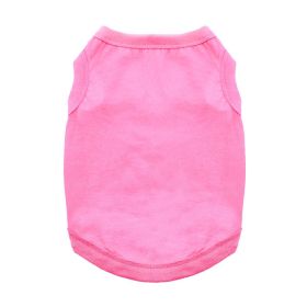 100% Cotton Dog Tanks - Carnation Pink (size: medium)