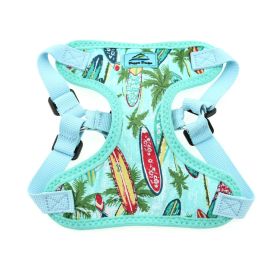 Wrap and Snap Choke Free Dog Harness - Surfboards and Palms (size: medium)