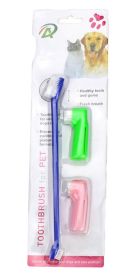 Dog Dental Toothbrush Set (Color: Blue)