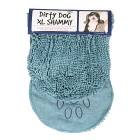 Dog Drying Towel Extra Large (Color: Pacific Blue, size: Extra Large)