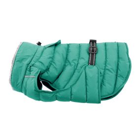 Alpine Flannel Dog Coat - Brown and Blue Plaid (size: 4X-Large)
