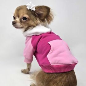 Pink on Pink Dog Hoodie (size: 4X-Large)