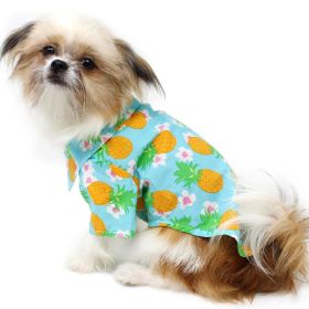 Hawaiian Camp Shirt - Pineapple Luau (size: 2X-Large)