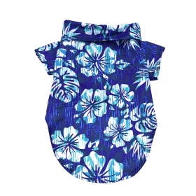 Hawaiian Camp Shirt - Vintage Hibiscus (size: large)