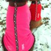 Dog Coat Pink Brown Polka Dot