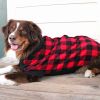 Dog Coat Plaid Red Black