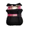 Hot Pink Tan Plaid Dog Coat