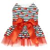 Dog Dress Cherry Stripe
