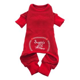 Christmas Dog Pajama - Santa's Lil' Helper (size: large)