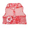 Dog Harness Hawaiian Red
