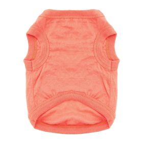 Cotton Dog Tanks Coral (size: large)
