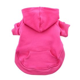 Pink Dog Hoodie (size: large)