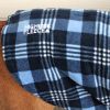 Fleece Dog Coat Blue Plaid