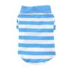 Polos Striped - Blue Niagra & White