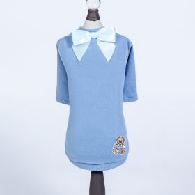 Baby Bear Dog  Tee (Color: Baby Blue, size: XS)